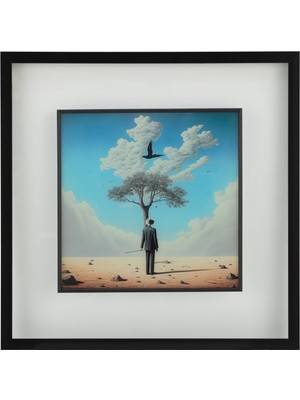 Mudo Home SOLUS ÇERÇEVELİ CAM TABLO 60X60 CM