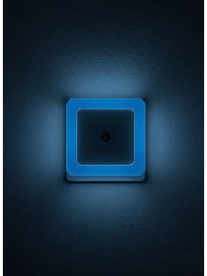 Ulbay Mavi Gece Lambası – Kare – Karanlıkta Otomatik Yanar – Fotoselli – 0.1W