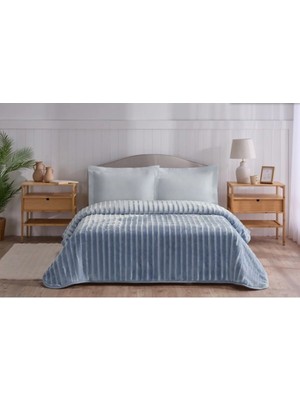 Özdilek Battaniye Trendy Lıne Indigo Çift Kişilik (Msr)