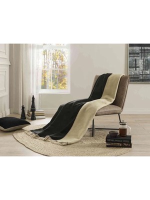 Özdilek Battaniye Pamuk Diz 130*170 Antrasit