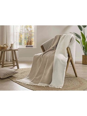 Özdilek Battaniye Pamuk Diz 130*170 Bej