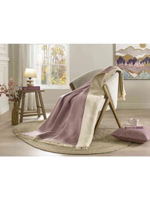 Özdilek Battaniye Pamuk Diz 130*170 Bordo