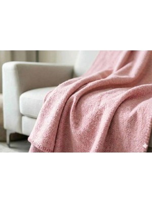 Özdilek (Nev)Battaniye Pamuk Diz 130*170 Koyu Pembe