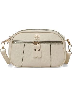 Polaris Cokgzlu Cprz 6fx Ekru Kadın Çapraz Çanta