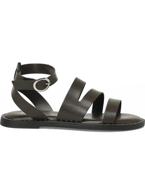 Butigo 26S-228 6fx Açık Kahve Kadın Düz Sandalet