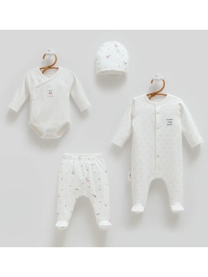 Caramell Famıly Star 4lü Set - Ekru - 56-62 cm Ekru