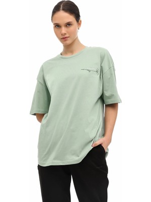 Lumberjack Wl 11TEEL 6fx Mint Kadın Kısa Kol T-Shirt