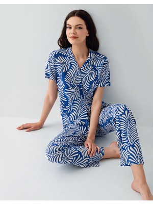 Kocabey  3607-S Kadın Gömlek Pijama Takım