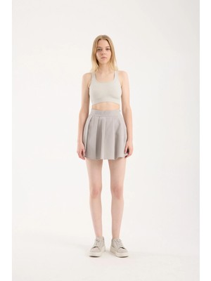 Win Moda Pileli Şort Etek /önden Etek Arkadan Şort / Özel Tasarım Şort Etek 2477