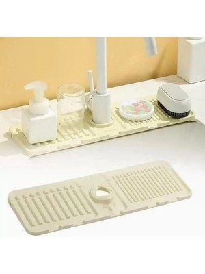 Mutfak Banyo Lavabo Kenarı Silikon Mat Gri