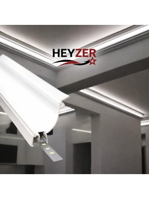 Heyzer Kartonpiyer LED Profili (3 Metre) – Alüminyum (Ledsiz)