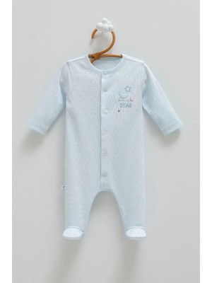 Caramell All Tıme Boy Önden Çıtçıtlı Tulum - Mavi - 62-68 cm Mavi