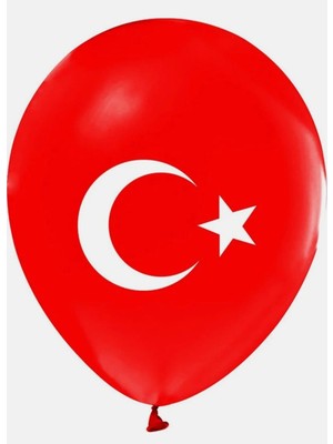 Sibel Günay Butik 10 Adet Türk Bayraklı Balon Süs – 23 Nisan, 19 Mayıs, 29 Ekim Bayram ve Etkinlik Balonu