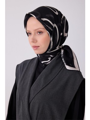 Belli Soyut Desen Tivil Ipek Eşarp 4309D E26YA4309D01-01