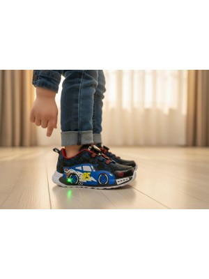 Cozi Company Arabalı ve Işıklı Günlük Akıllı Bağcıklı Çocuk Spor Sneaker Ayakkabı