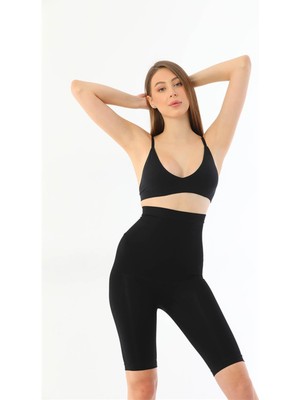 byasafkids Siyah Mı 2037 Yüksek Bel Double Uzun Paçalı Özel Korse