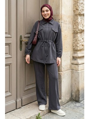 inStyle Büzgülü Bağcıklı Füme Ikili Takım