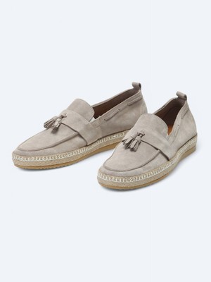 Kip Bej Süet Smart Casual Ayakkabı