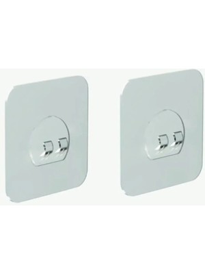 Banio Home - Güçlü Kendinden Yapışkanlı Kancalar Köşe Rafı Banyo Rafı, Duş Rafı Kancası, Su Geçirmez Askı 6 Adet