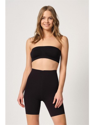 byasafkids Siyah Mı Emay 2707 Lazer Yüksek Bel Paçalı Hayalet Korse