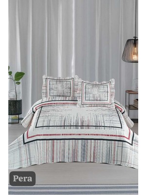 Örtüm Pera Çift Kişilik Kapitone Yatak Örtüsü Takımı