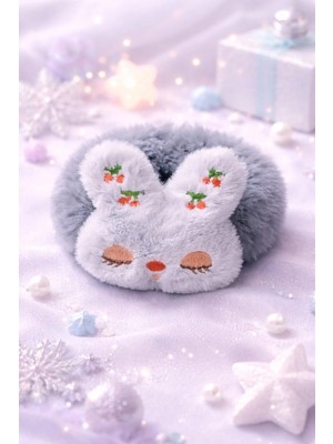 Nati Co Peluş Tavşan Figürlü Lastik Toka – (1 Adet)