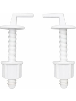 Banio Home - Plastik Klozet Kapağı Menteşe Takımı, Toılet Seat Hınge Set