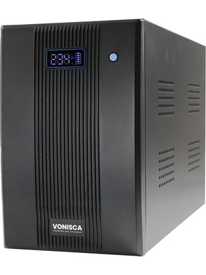 VONISCA D-1000 1000VA LCD Kesintisiz Güç Kaynağı Line Interactive 2X12V 7AH Ups Bilgisayar Kamera Ofis Pc