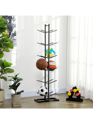 Doffo 12'li Metal Top Sepeti Metal Top Rafı Top Düzenleyici