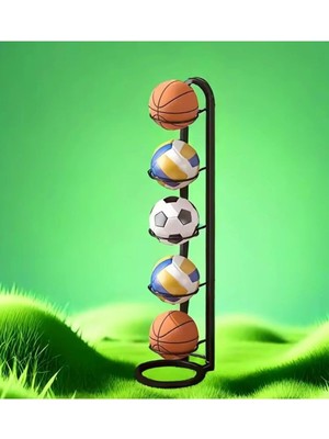 Doffo Top Sepeti Çok Katlı Top Depolama Alanı Metal Top Sepet ve Rafı