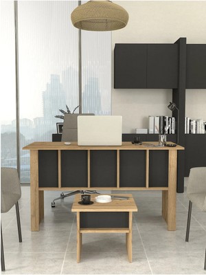 Dorpek Nika Ofis Masası ve Ofis Sehpası Set - 2 Parça