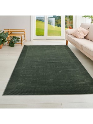 Giza Home Latte Yumuşak Peluş Yeşil Çocuk Odası Oturma Odası Salon Mutfak Halısı K123A