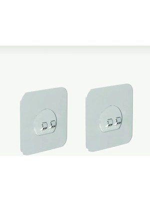 Banio Home - 2 Adet Güçlü Yapışkanlı Askı Mucize Kancalar Köşe Rafı Banyo Rafı Duş Rafı Kanca - Askı Su Geçirmez