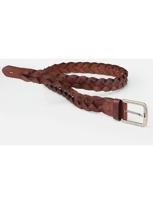 Hotiç Erkek Deri Kahverengi Kemer