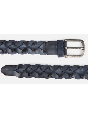 Hotiç Erkek Deri Lacivert Kemer