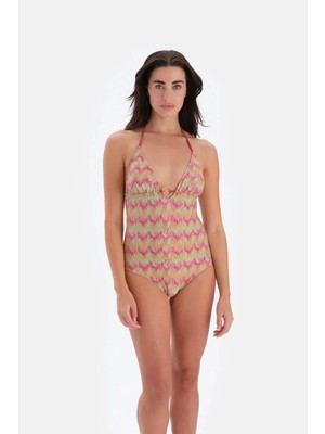 Eros 3039MY Boyundan Bağlı Mayo - Turuncu