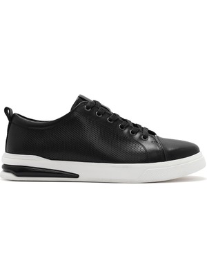 Derimod Erkek Siyah Bağcıklı Deri Sneaker 26SFD692518