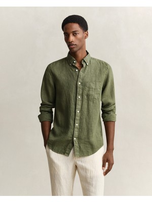 Gant Erkek Yeşil Regular Fit Gömlek 3240120.379