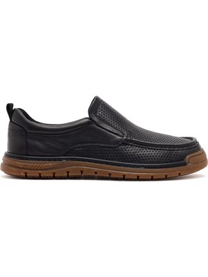 Derimod Erkek Siyah Deri Casual Loafer 26SFD693118