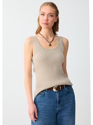 Jimmy Key Bej Melanj Dar Kesim U Yaka Triko Atlet