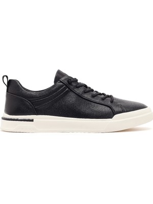 Derimod Erkek Siyah Bağcıklı Deri Sneaker 26SFD698318