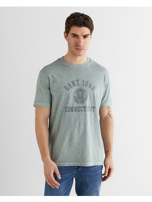 Gant Erkek Yeşil Baskılı Kısa Kollu T-Shirt 2003410.10