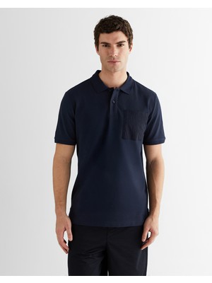 Gant Erkek Lacivert Kısa Kollu Polo 2425169T.433
