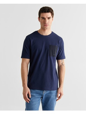Gant Erkek Lacivert Baskılı Kısa Kollu T-Shirt 2326123T.433