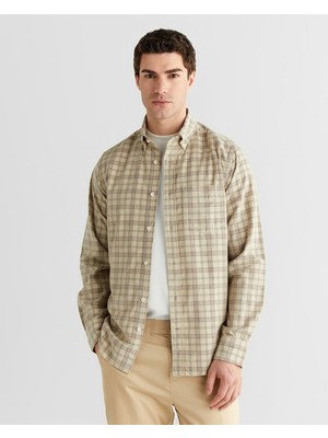 Gant Erkek Bej Regular Fit Düğmeli Gömlek 3250231.206