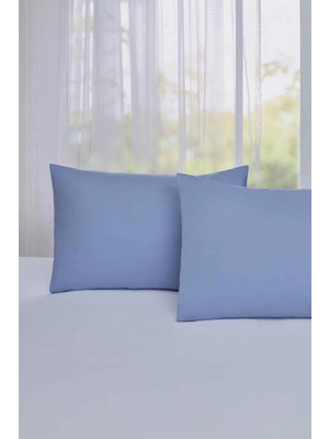 Özdilek Yastık Kılıfı Standart Ranforce 2'lı Buz Mavisı Colourıst