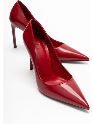 Luvi Velorien Kırmızı Cilt Kadın Topuklu Ayakkabı