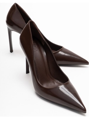 Luvi Velorien Kahverengi Cilt Kadın Topuklu Ayakkabı