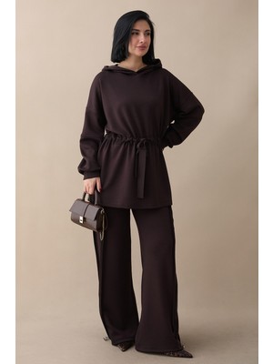 inStyle Beli Büzgülü Acı Kahve Ikili Takım