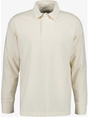Gant Erkek Krem Regular Fit Logolu Rugby T-Shirt 2065106.130